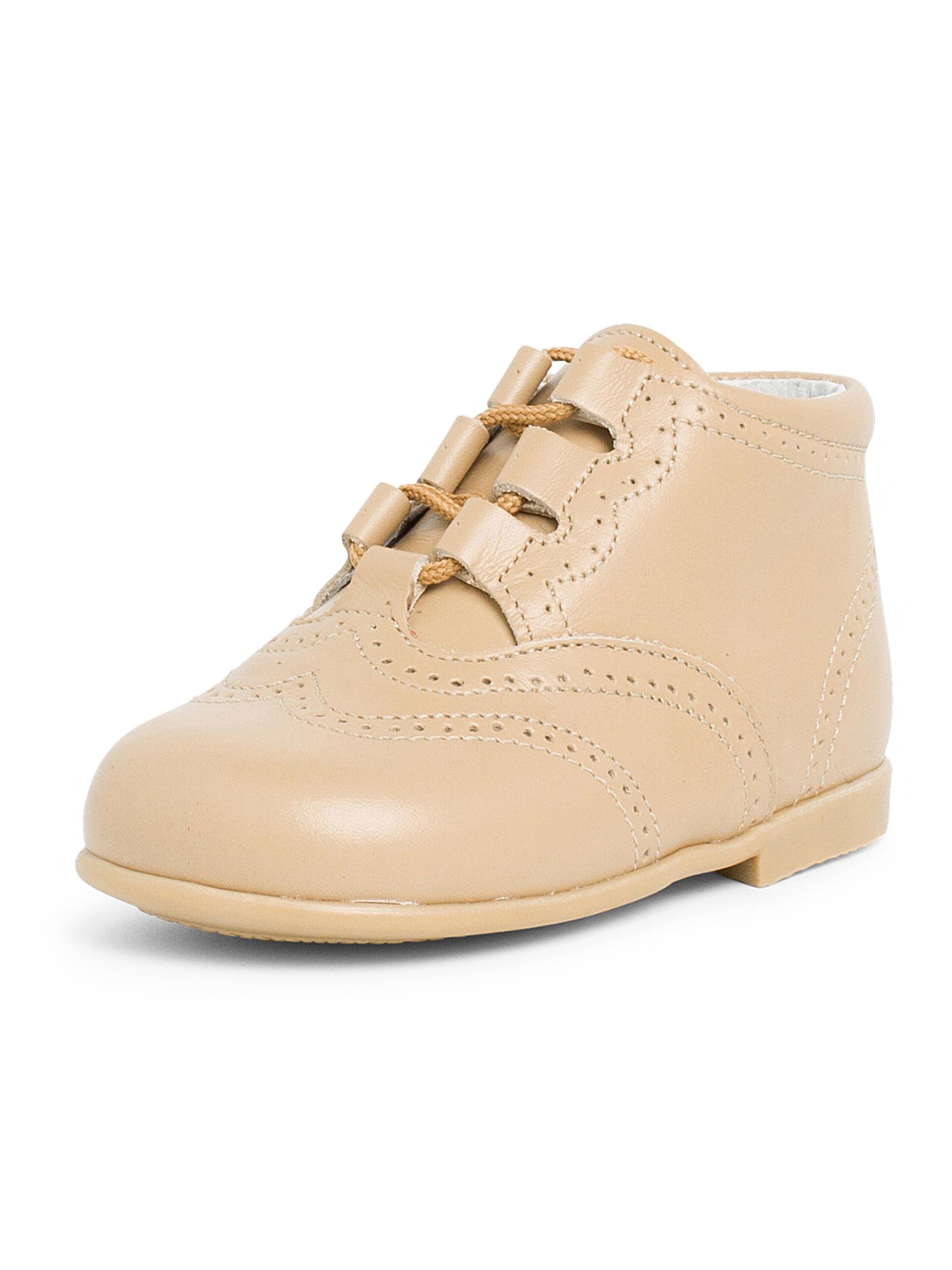 Pisamonas - Zapatos primeros pasos en beige: frente