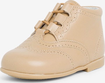 Pisamonas - Zapatos primeros pasos en beige: frente
