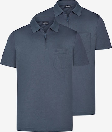 Ragman Shirt 'Basic' in Blue: front