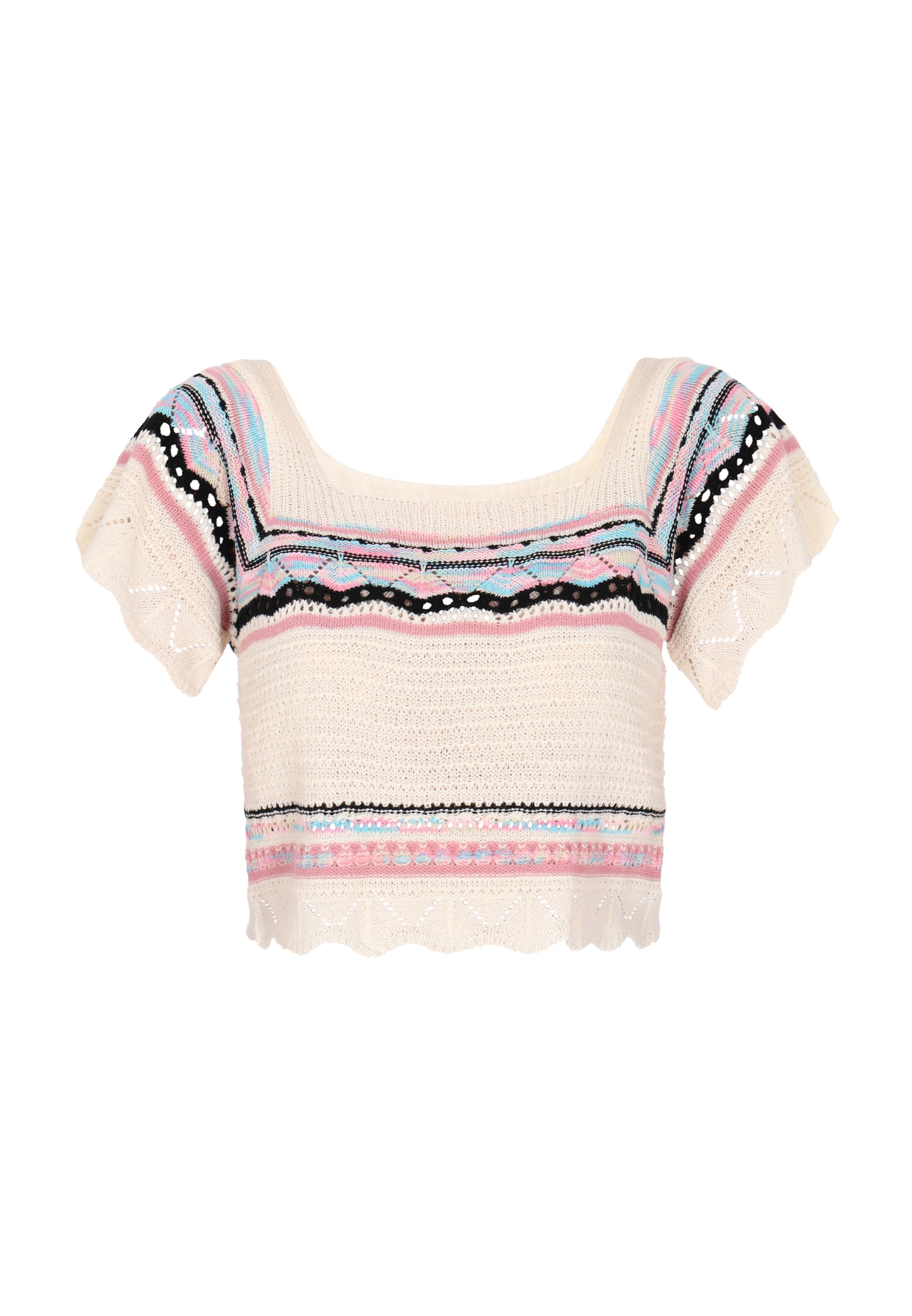 IZIA Pulover | bela barva: sprednja stran