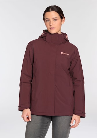 JACK WOLFSKIN Performance Jacket in Red: front