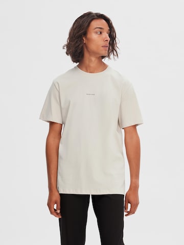 SELECTED HOMME T-Shirt 'Aspen' in Grau: predná strana
