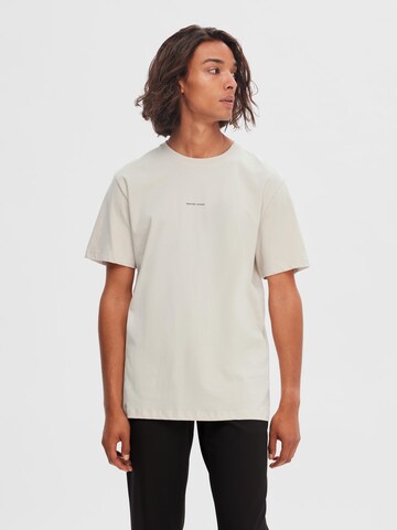 SELECTED T-Shirt 'Aspen' in Grau: Vorderseite