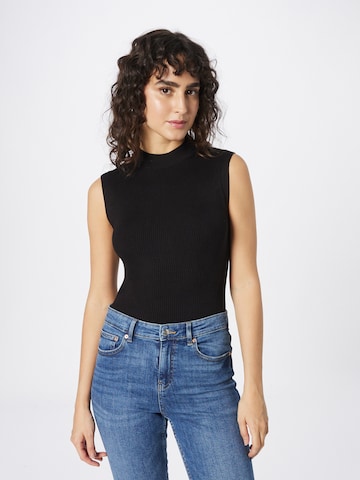 COMMA Knitted Top in Black: front