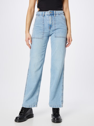 Gina Tricot Regular Jeans in Blauw: voorkant