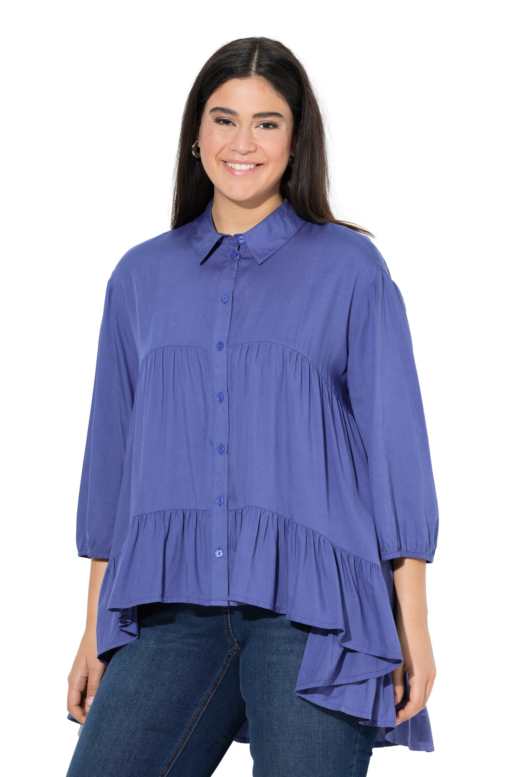 Ulla Popken Blouse in Lila: voorkant