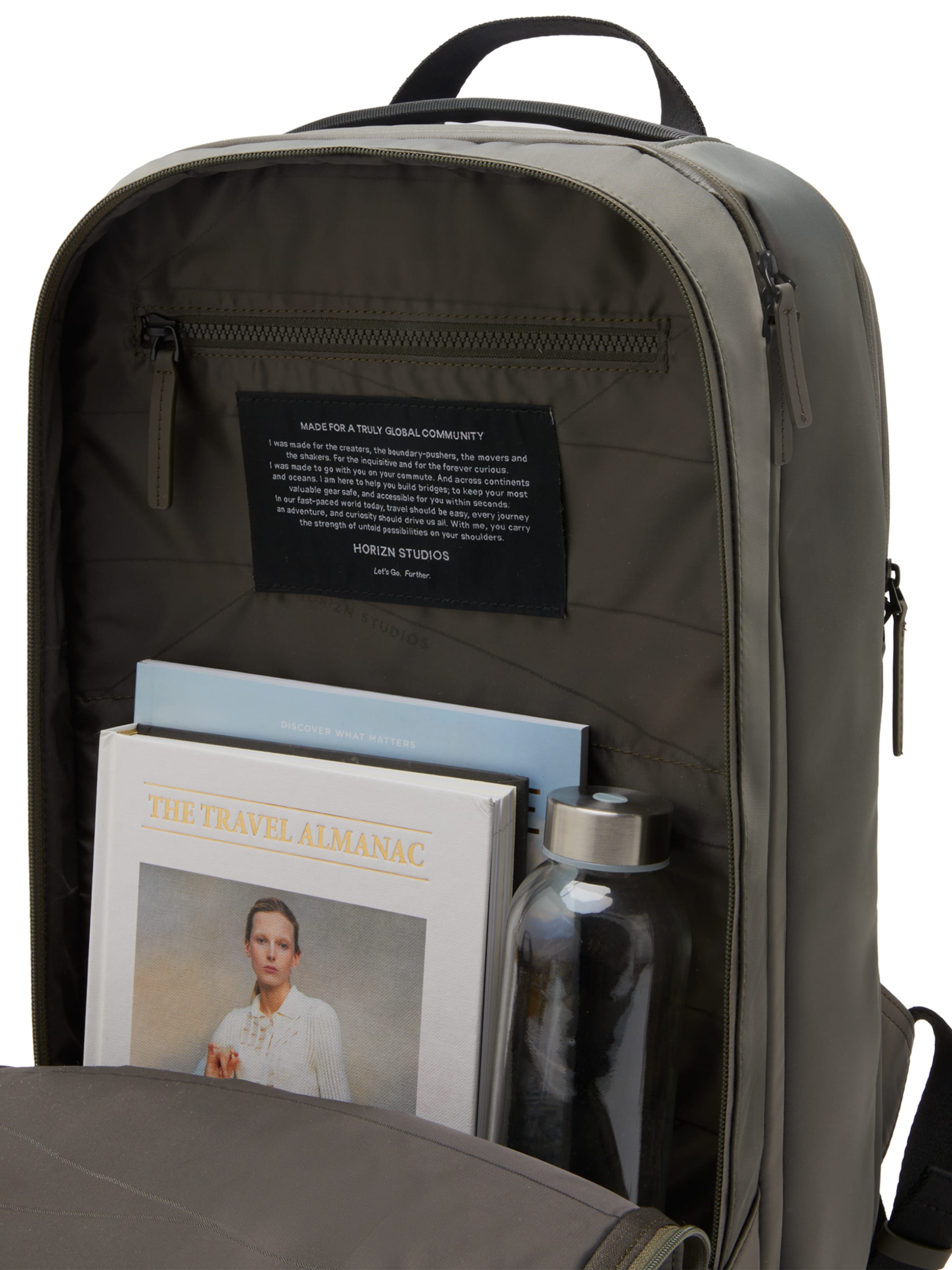 Sac à dos 'Gion Travel' Horizn Studios en vert