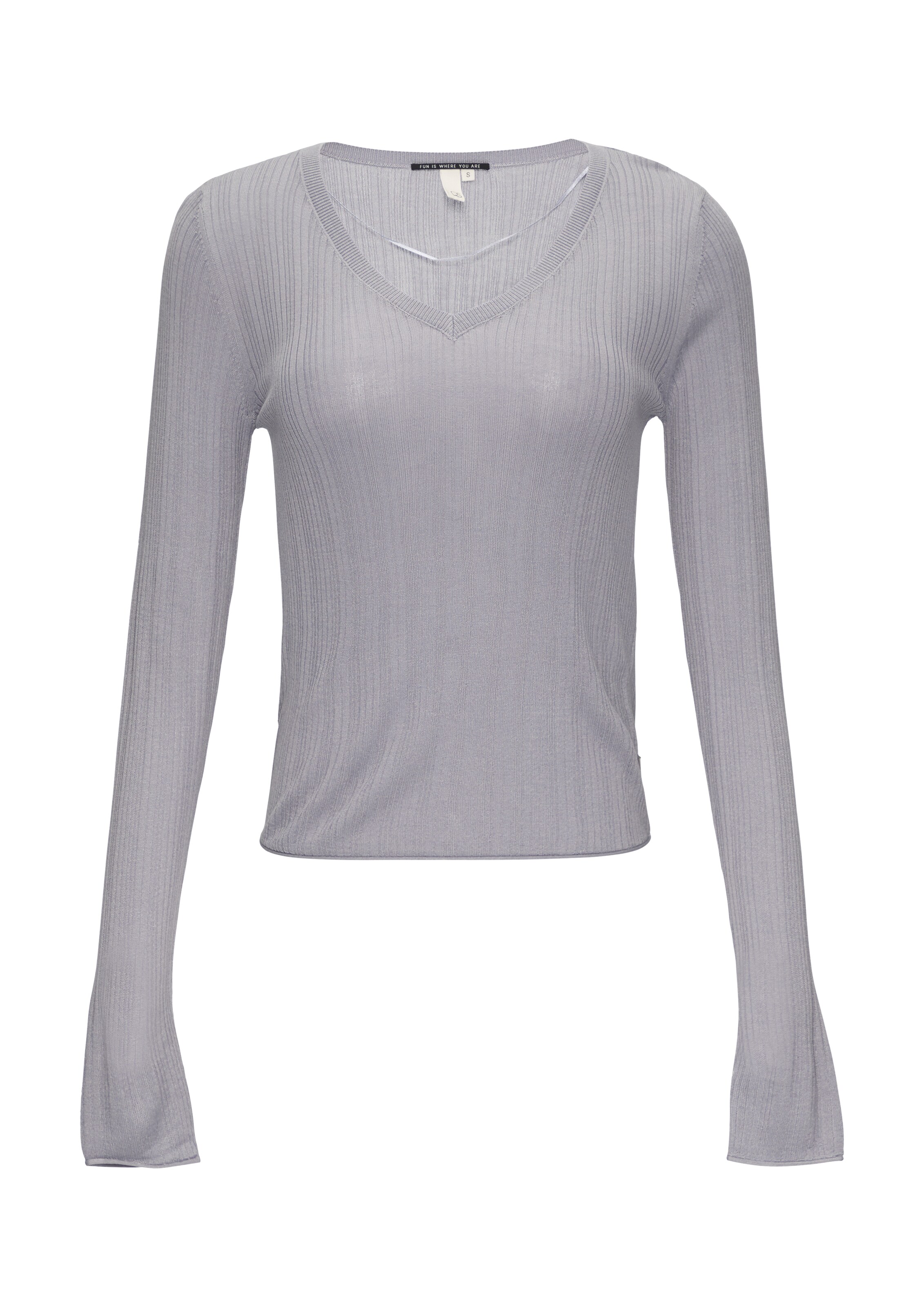 QS Pullover in Grau: Vorderseite