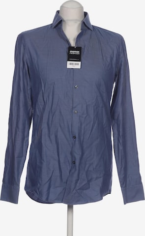 HUGO Red Button Up Shirt in M in Blue: front
