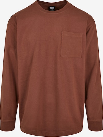 Urban Classics Shirt in Bruin: voorkant