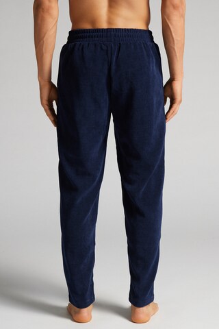 INTIMISSIMI Regular Pleat-Front Pants in Blue