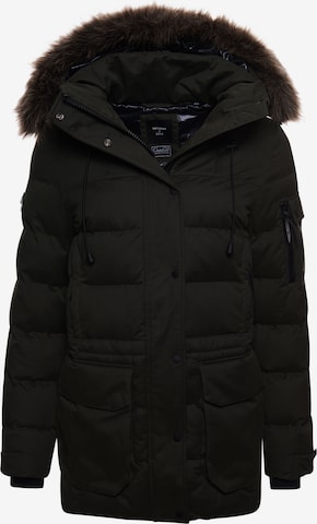 Parka d’hiver Superdry en vert : devant