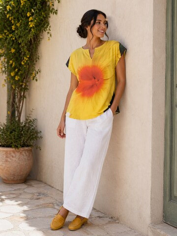 fabrari Shirt 'Baumwolle Shirt "Die Blüte"'‌‌‌‌‌‌‌‌ in Mischfarben