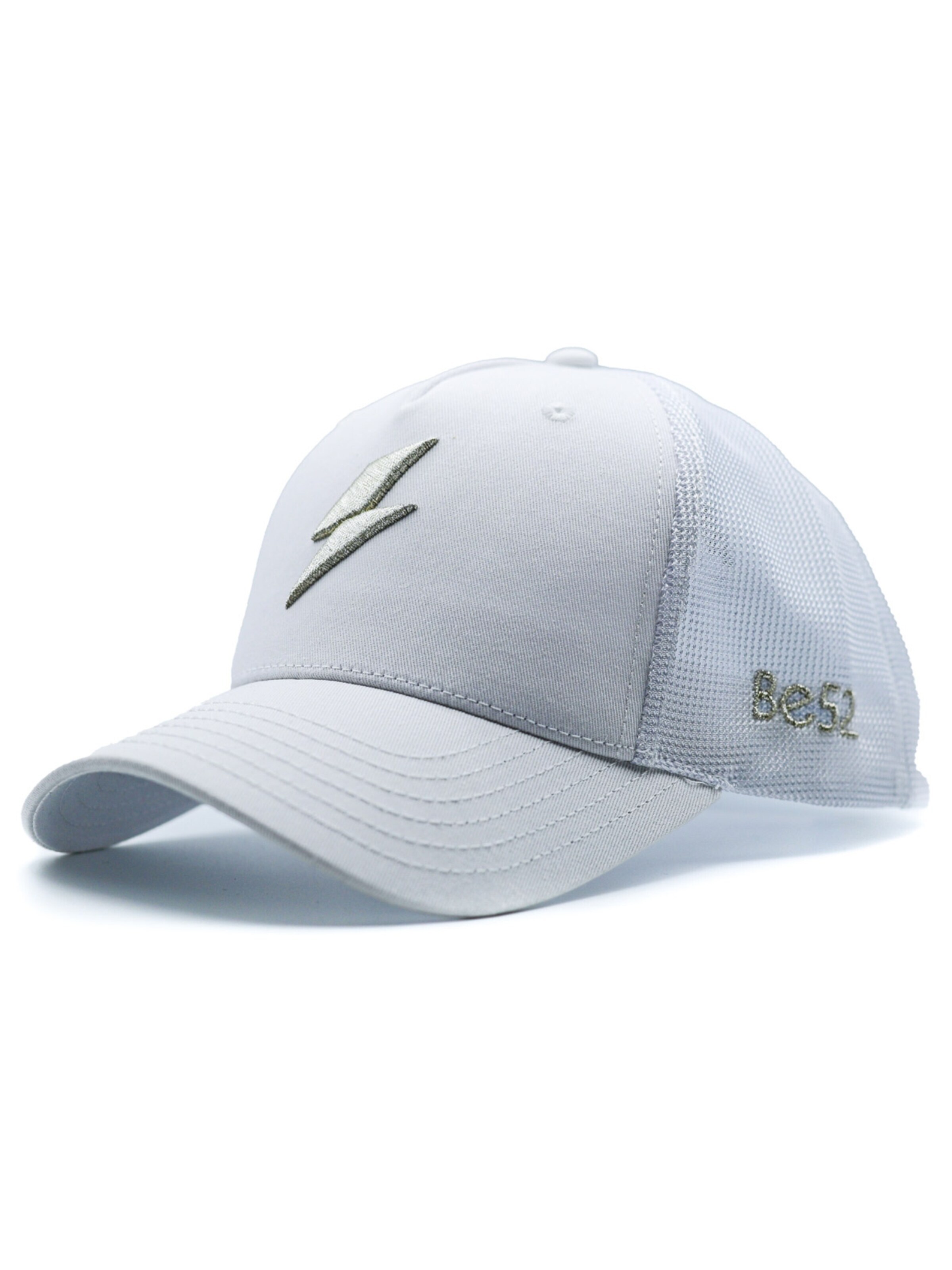 Be52 Cap 'Bolt premiumS' in White: front