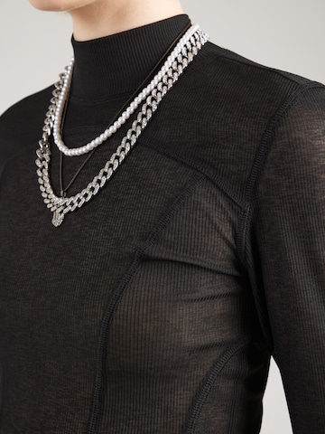 WEEKDAY Tričko - Čierna