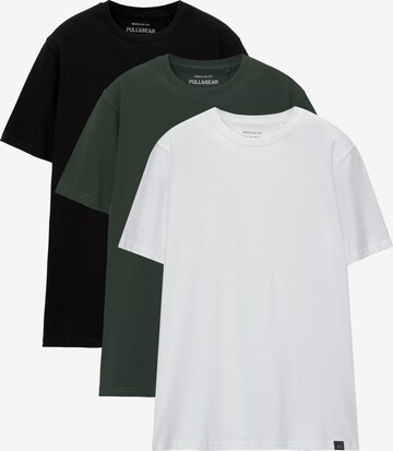 Pull&Bear Shirt in Groen: voorkant