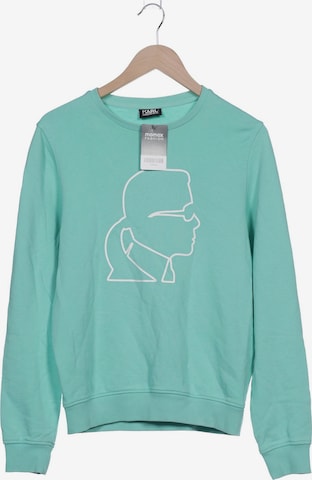 Karl Lagerfeld Sweatshirt & Zip-Up Hoodie in S in Green: front