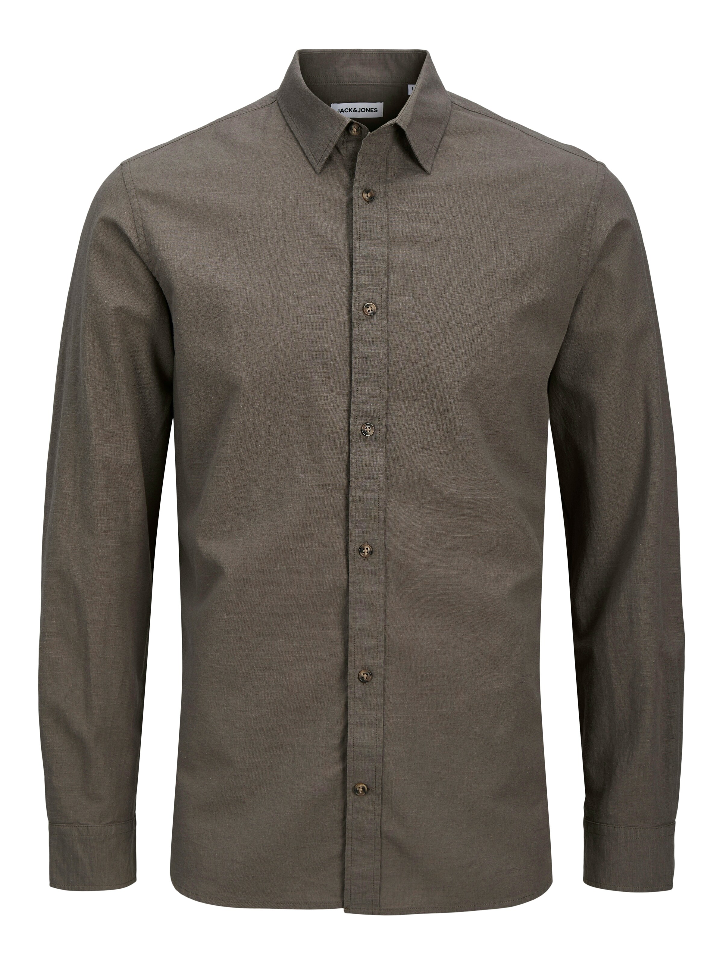 JACK &amp; JONES Regular fit Overhemd &#x27;JJESummer&#x27; in Bruin: voorkant