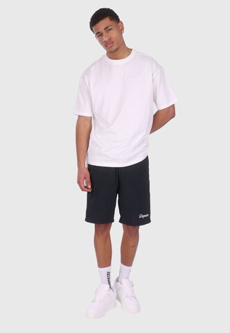 Dropsize Regular Shorts 'Piping' in Schwarz