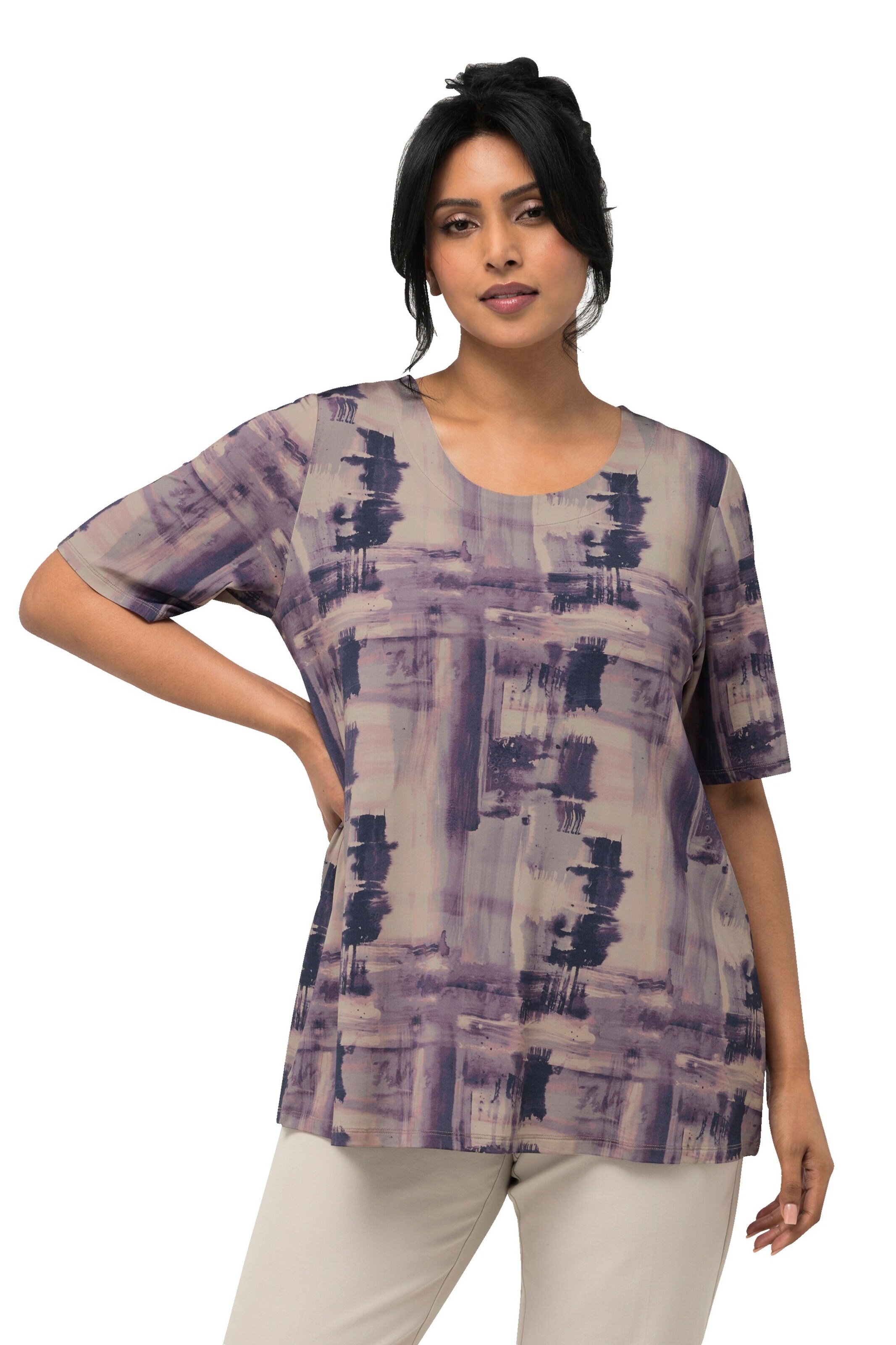 Ulla Popken Shirt in Purple: front