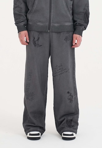 Regular Pantalon Ed Hardy en gris