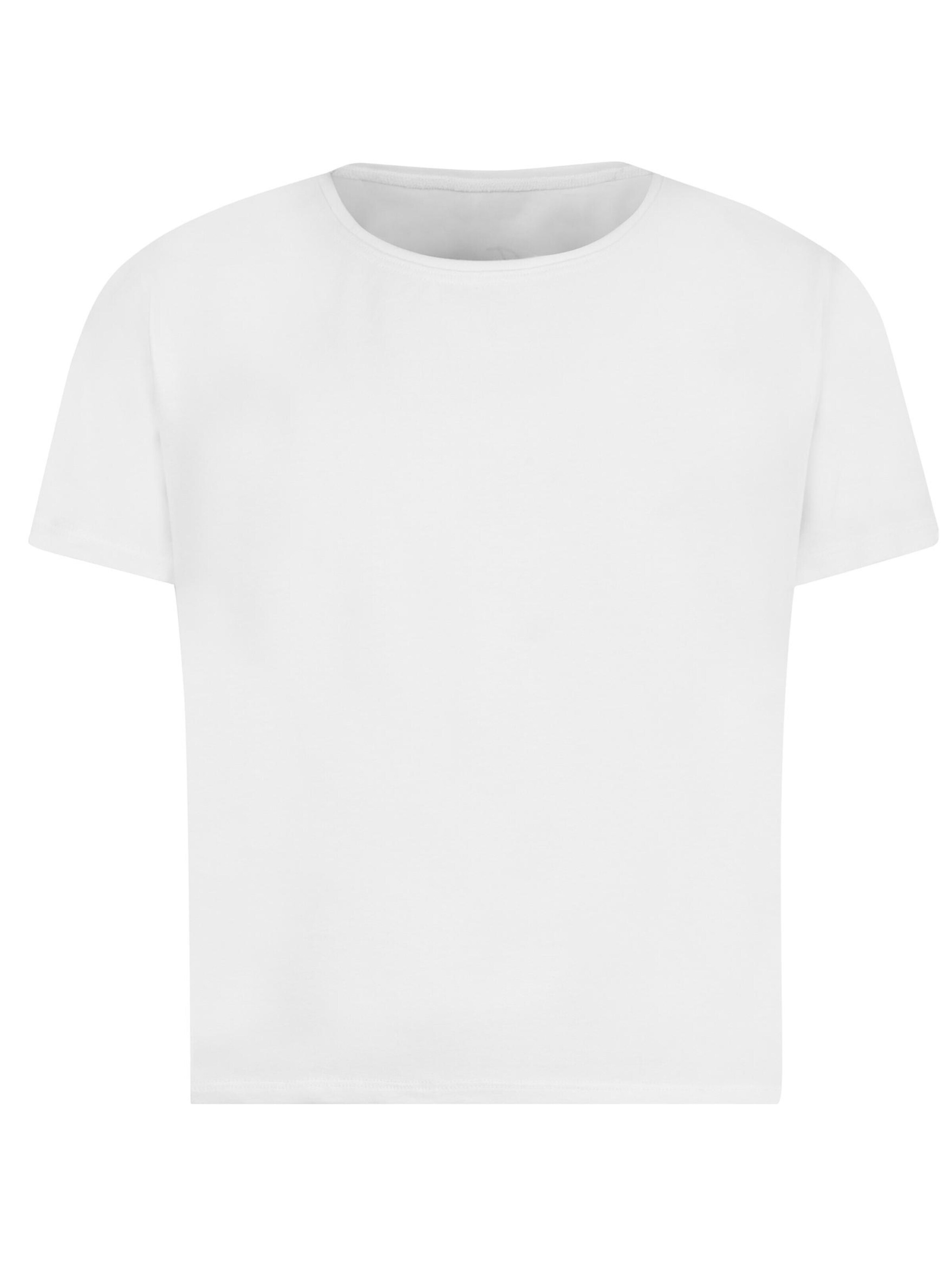Evoni Shirt 'kurz' in Weiß: Vorderseite