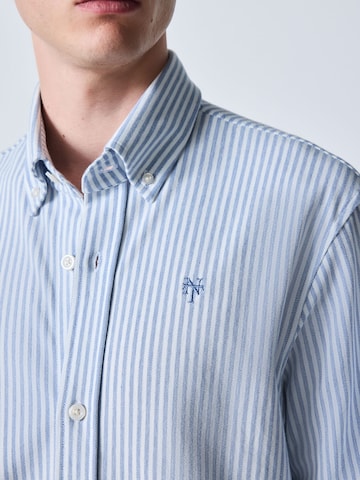 Next Regular fit Button Up Shirt in Blue