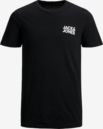 Jack & Jones Plus - Camiseta 'JJECorp' en negro: frente