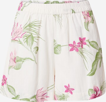 PIECES Shorts 'ALOHA ' in Beige: predná strana