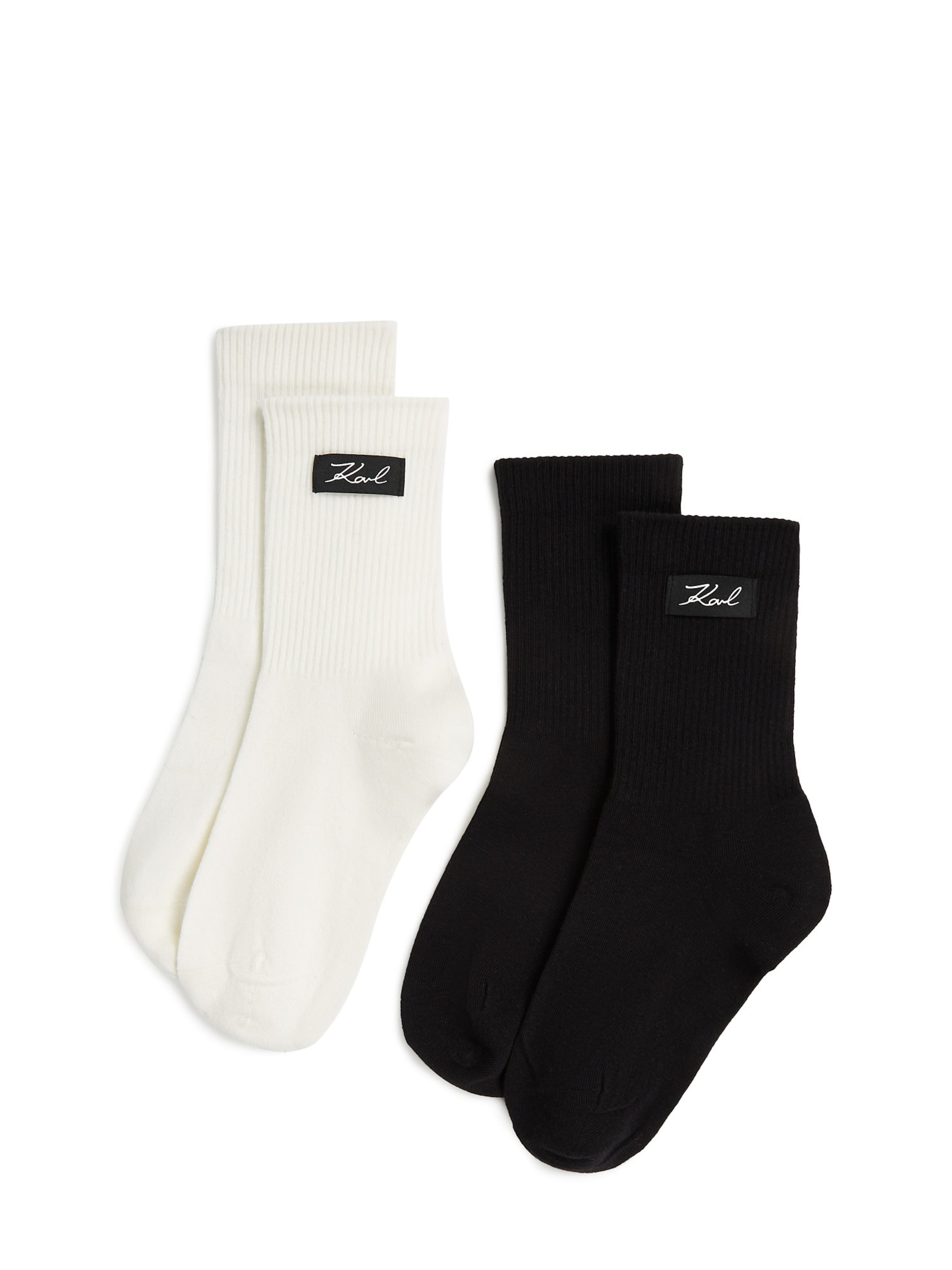 melns Karl Lagerfeld Zeķes: no priekšpuses