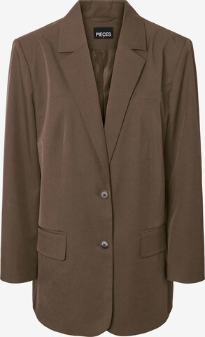 PIECES Blazer 'SIZE' in Brown: front