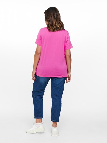 ONLY Carmakoma Koszulka 'Flow' w kolorze różowy
