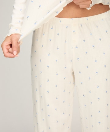 Hunkemöller Pyjamahose in Weiß