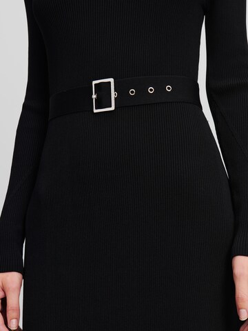 Karl Lagerfeld Strickkleid in Schwarz
