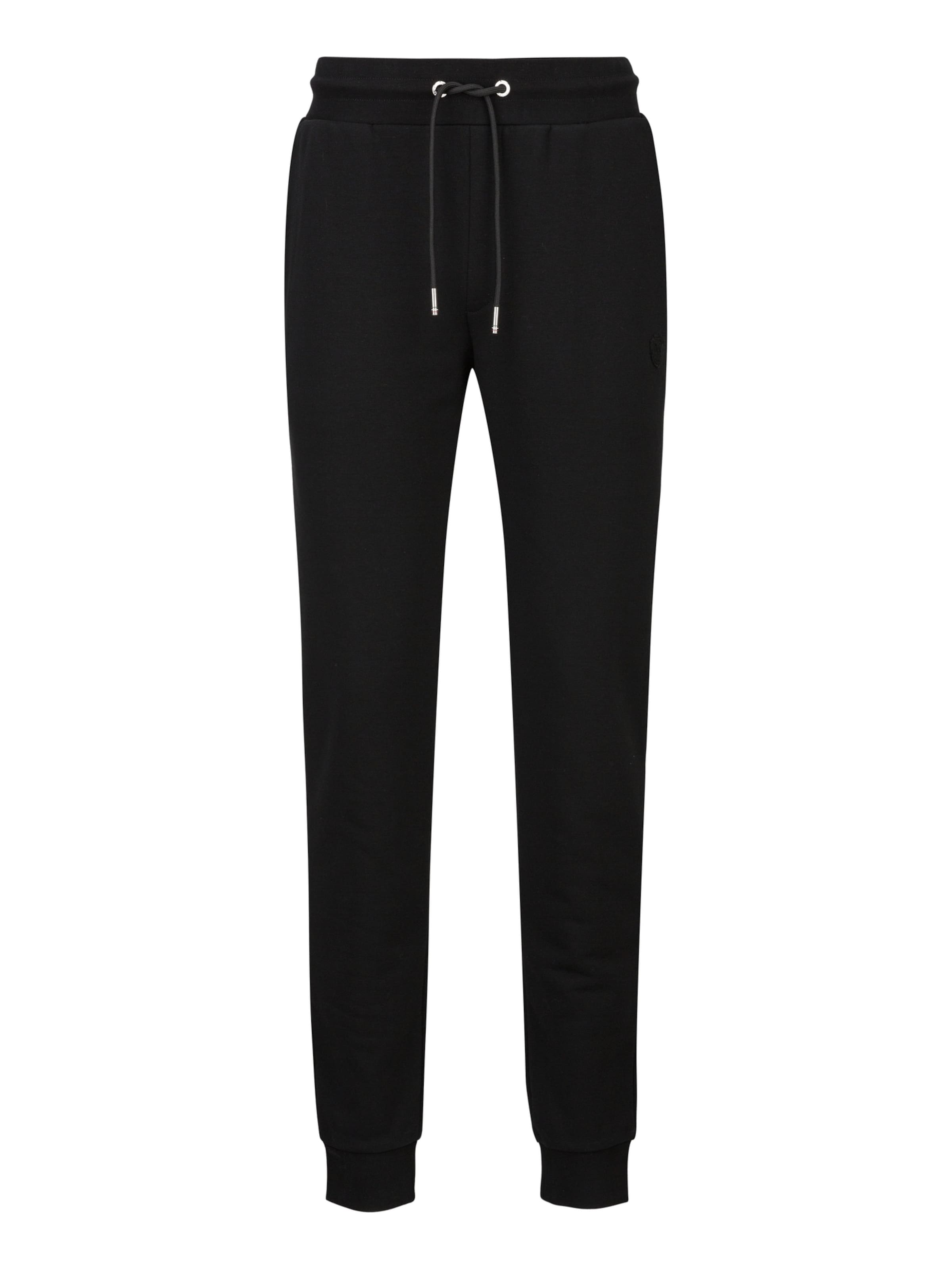 19V69 ITALIA Tapered Broek 'Lucas' in Zwart: voorkant