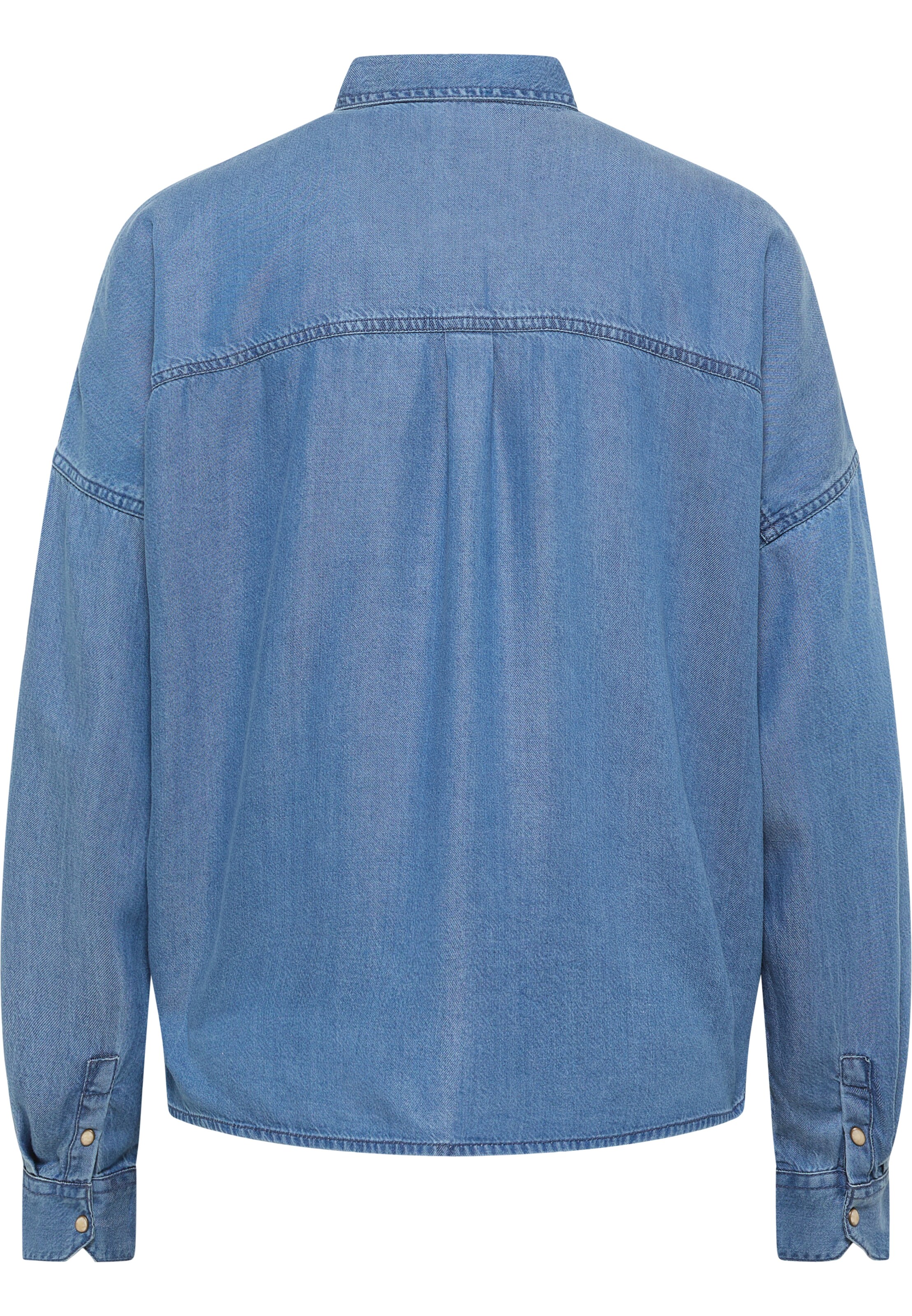 MUSTANG Bluse in Blau