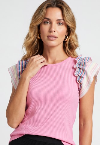 T-shirt usha BLACK LABEL en rose