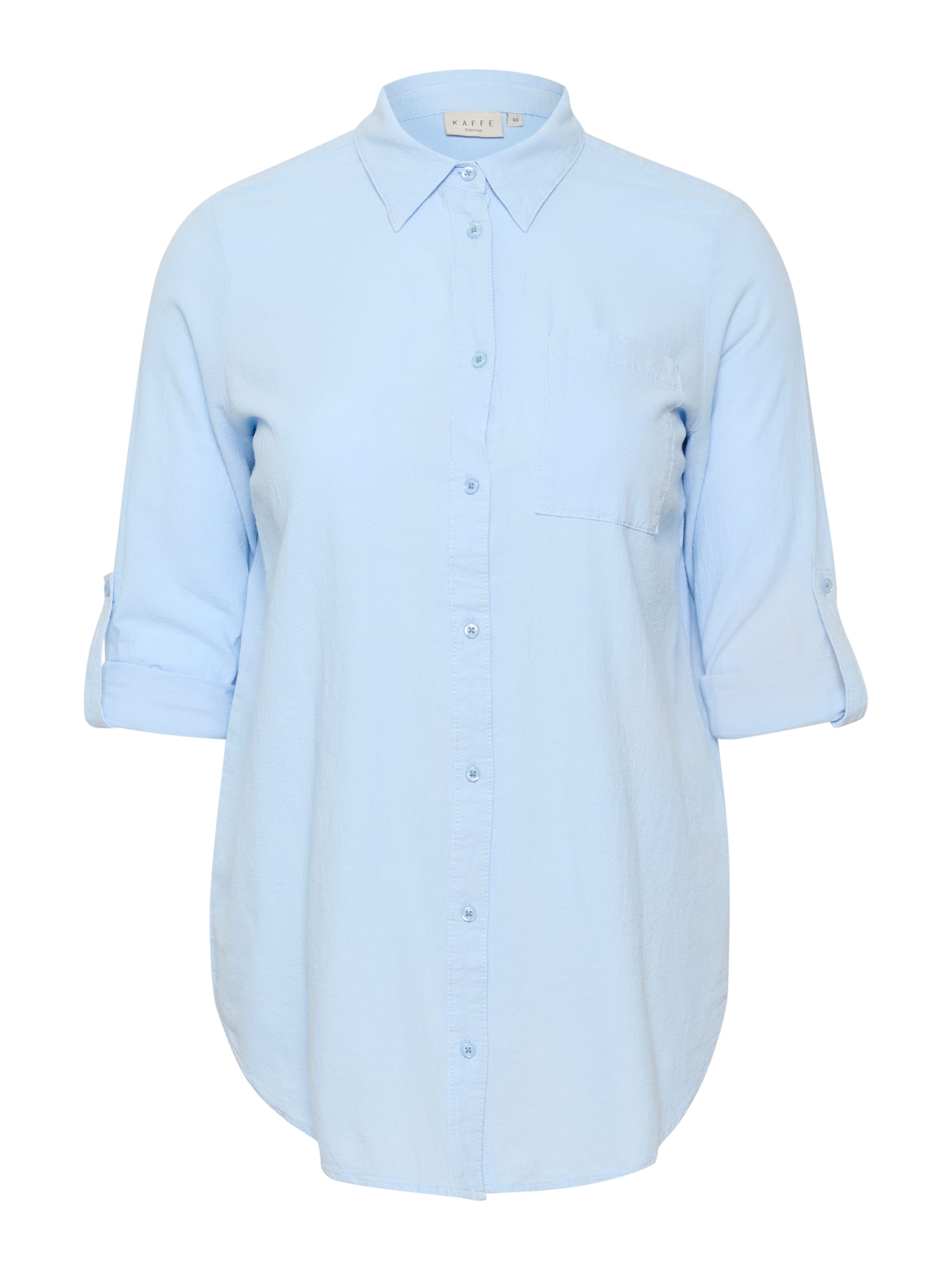Camicia da donna 'Nana' di KAFFE CURVE in blu: frontale