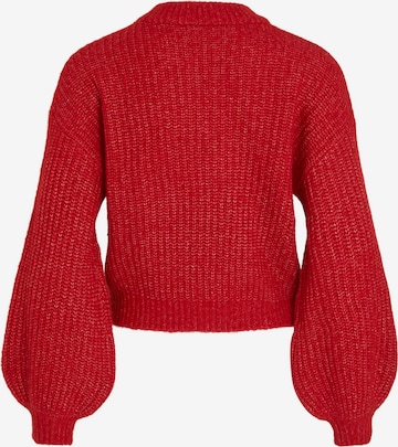 VILA Sweater 'FELO' in Red