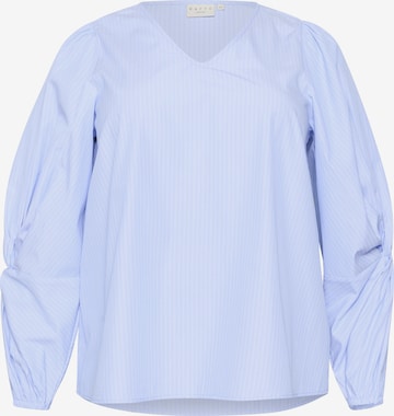 KAFFE CURVE Blouse 'Emmi ' in Blue: front