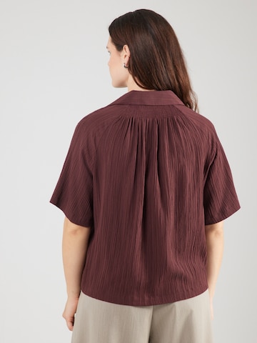 ONLY Carmakoma Bluse 'CARMUNICH' in Braun