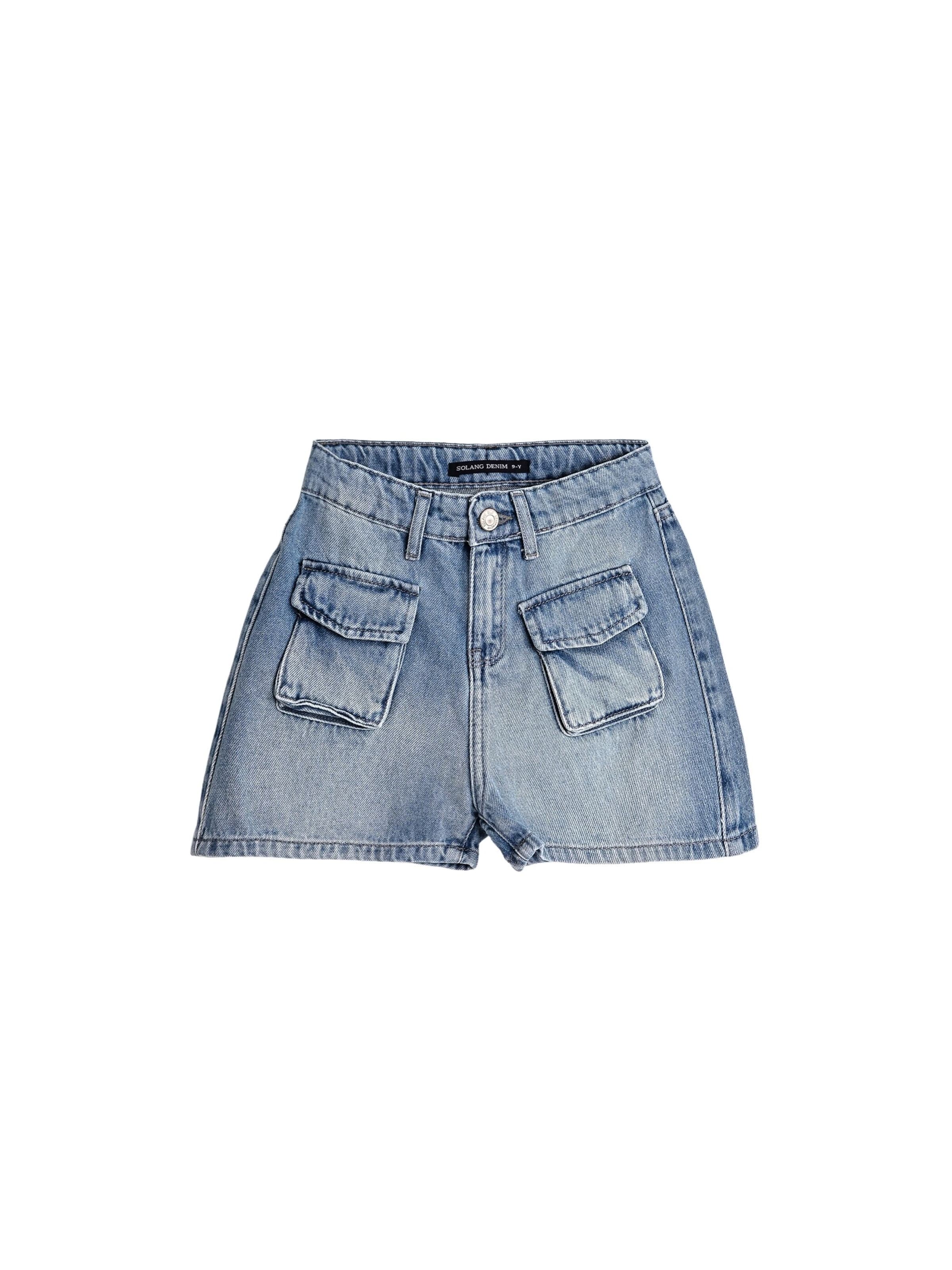 Solang Regular Shorts in Blau: Vorderseite