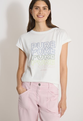CECIL T-shirt 'Pure' i vit: framsida