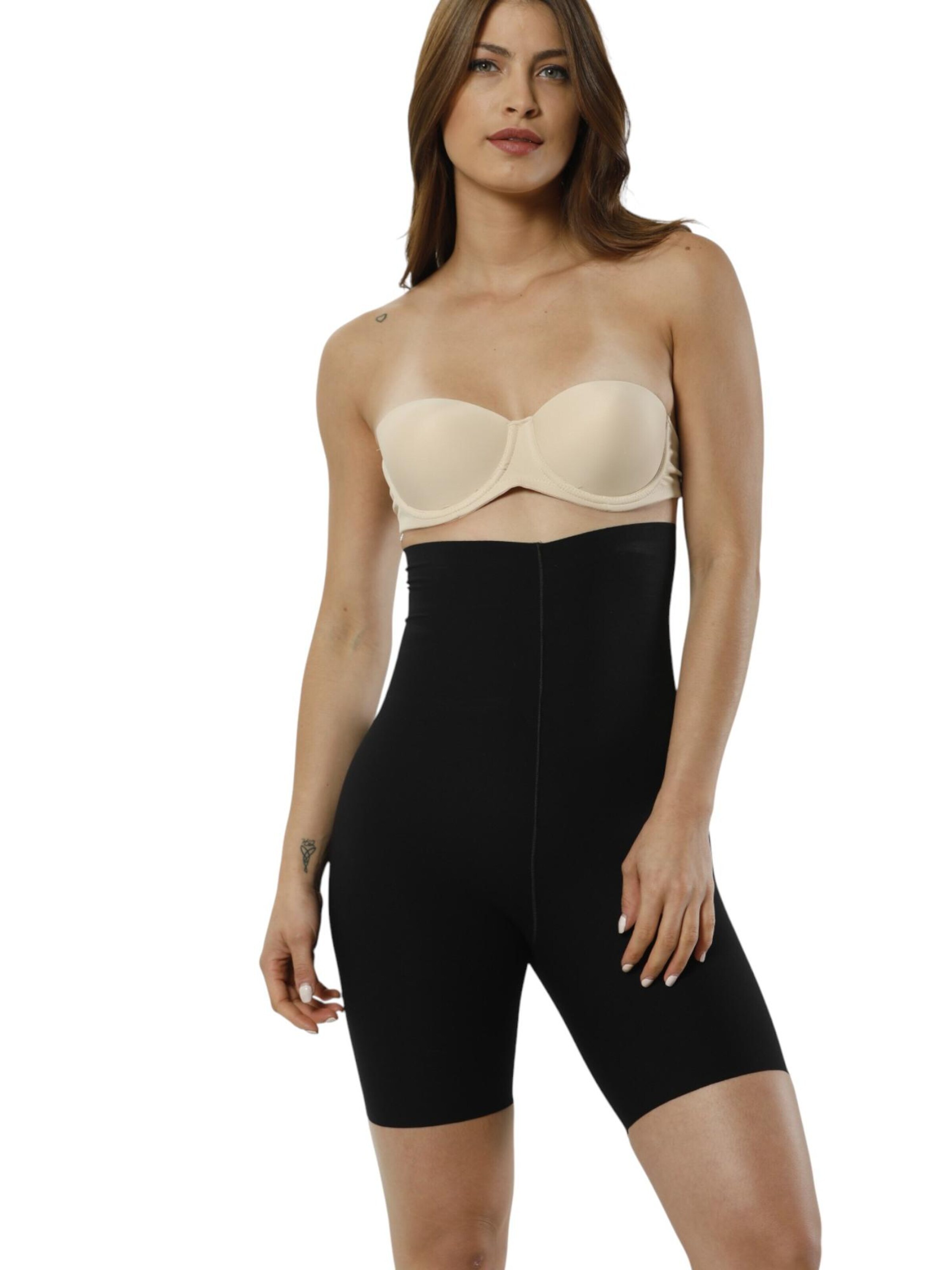 Pantalon modelant 'LaserTone' fashionshowcase en noir : devant
