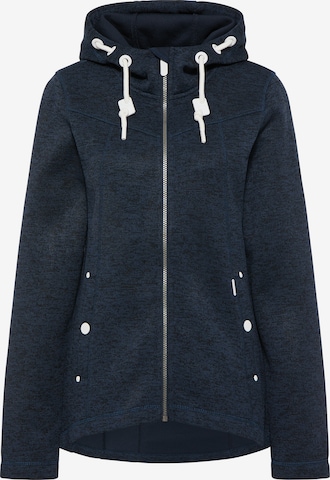 ICEBOUND Fleece jas in Blauw: voorkant