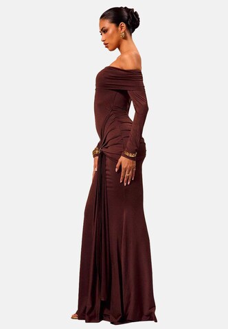 Moda Minx Avondjurk 'Samantha' in Bruin