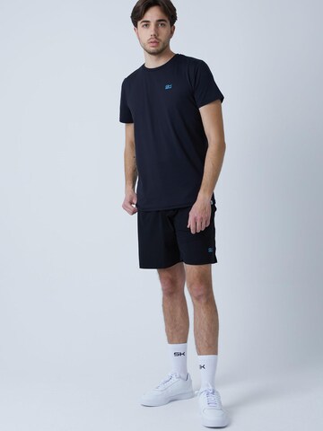 SPORTKIND Performance shirt 'Rundhals' in Black: front
