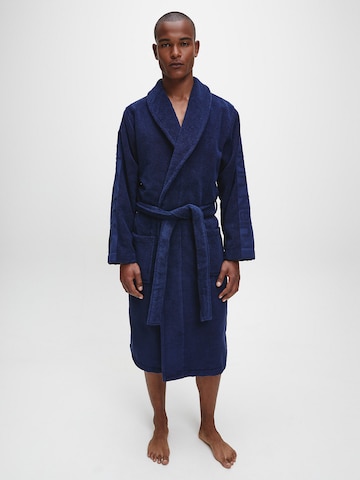 Calvin Klein Underwear Long Bathrobe in Blue