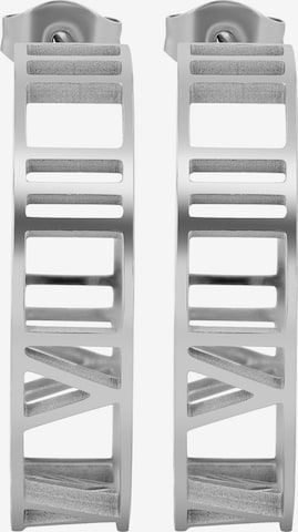 Akzent Earrings 'Vika, langlebig' in Silver: front