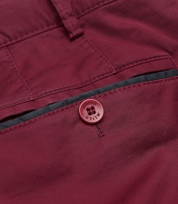 MEYER Regular Chino 'Oslo' in Rood